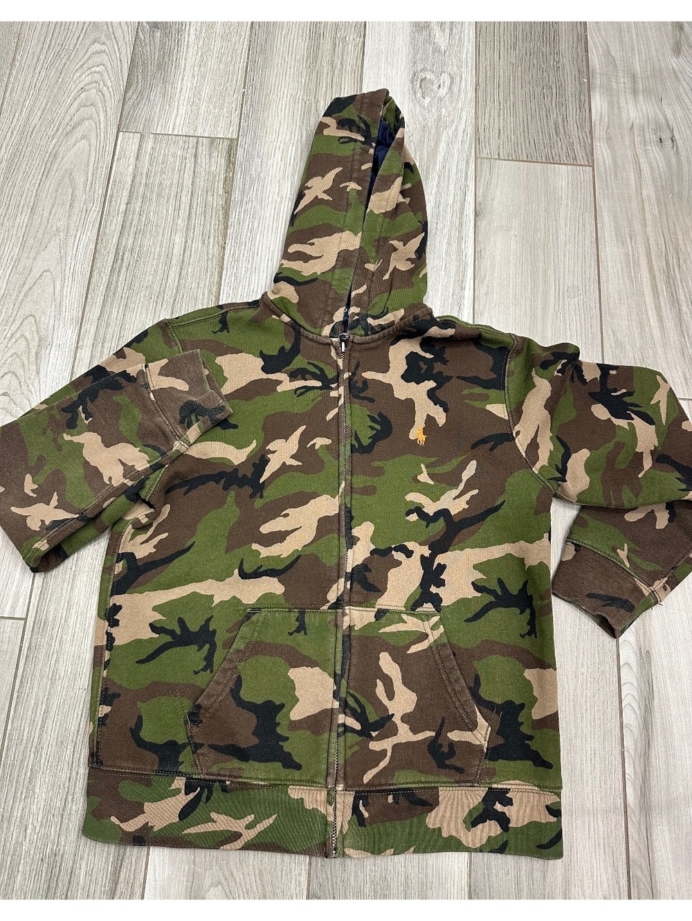 Polo Ralph Lauren Boys' Camouflage Full Zip Hoodie Large (14-16)